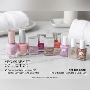 NEW Nail Polish Bundle 💅 OPI + Butter London + Ella Mila | Pink Nude Set | 9pc